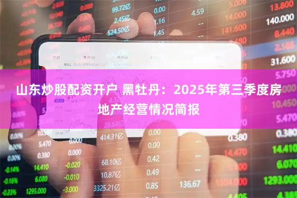 山东炒股配资开户 黑牡丹：2025年第三季度房地产经营情况简报